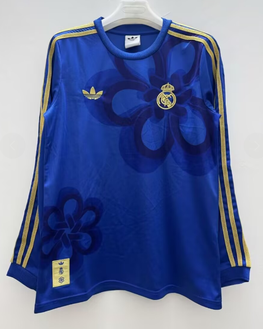 2025-26 Mens  Real Madrid Cultural Story Chinese Lucky Knot  Long Sleeve soccer Jersey