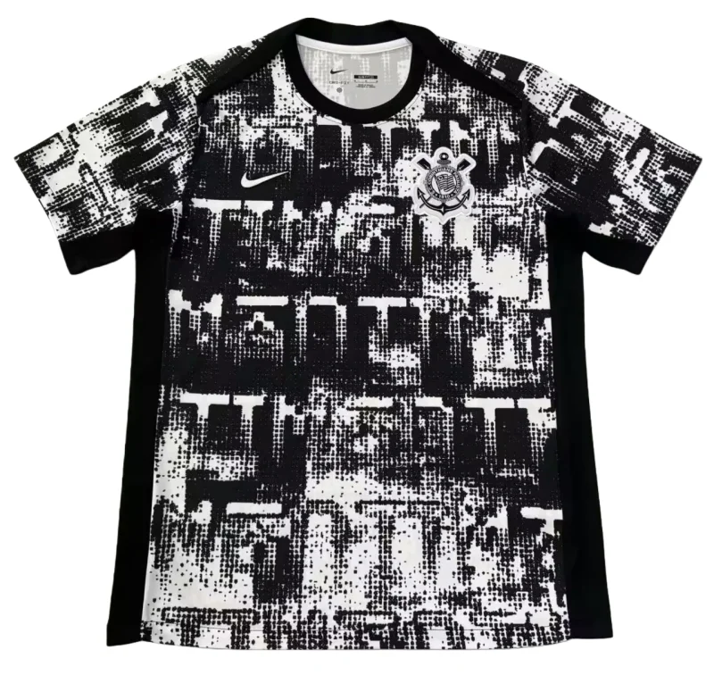 2026-27 Mens Corinthians Black pre-match Soccer Jersey