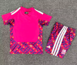 2025-26  Mexico Kids Goalkeeper pink Soccer Jersey