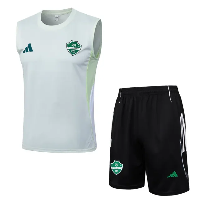 2025-26 Mens Al-Ahli Saudi Light green ves Training Short Suit #D25262