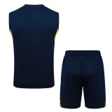2025-26 Boca Juniors Royal blue vest Training Short Suit #D25261