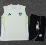 2025-26 Mens Al-Ahli Saudi Light green ves Training Short Suit #D25262