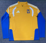 2025-26  Mens Tigres UANL  yellow Half Pull Sportswear Top