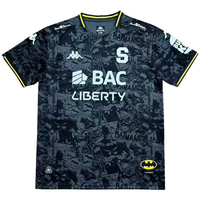 2025-26 Deportivo Saprissa Batman Black Fans Soccer Jersey