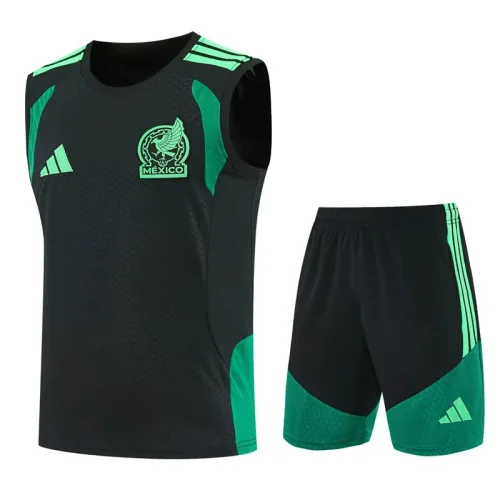 2026-27 Mens  Mexico black vest training Short suit