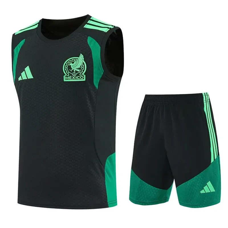 2026-27 Mens  Mexico black vest training Short suit