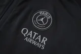 2025-26 PSG Jordan Black Jacket Tracksuit  #A25118