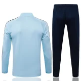 2025-26 Mens  Manchester City  Light blue Half Pull Tracksuit  #B25148