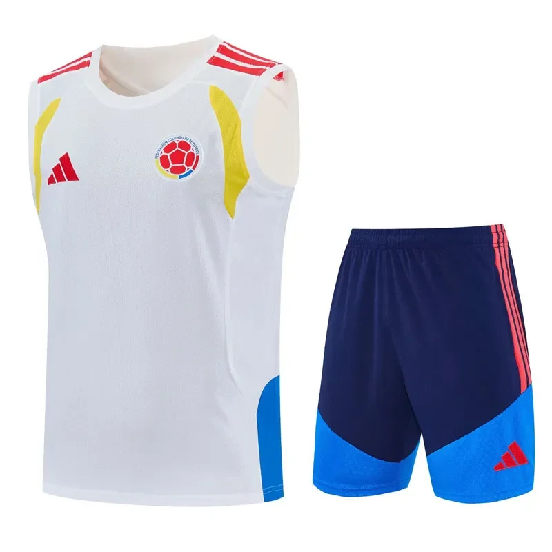 2025-26 Mens Colombia white vest Training Short Suit