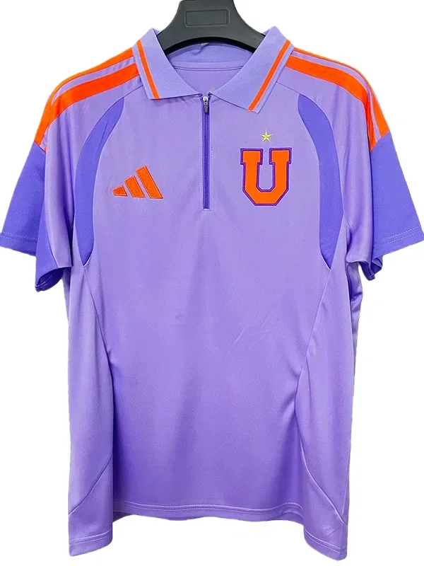 2026-27 Mens Universidad De Chile Purple Polo Soccer Jersey