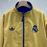 2025-26 Real Madrid Blue Yellow Double Sided Windbreaker