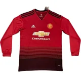 2018-2019  Mens Retro Manchester United Home Long sleeve Jersey