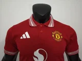 2026-27 Mens Manchester United red polo Player version Soccer Jersey
