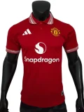 2026-27 Mens Manchester United red polo Player version Soccer Jersey