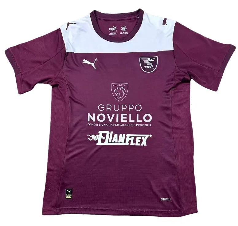 2025-26 Mens Salernitana Home Fans Soccer Jersey