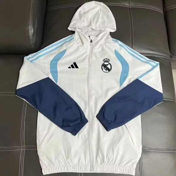 2026-27 Mens  Real Madrid White Windbreaker
