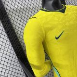 2026-27 Mens Brazil home yellow long sleeves Player version soccer jersey