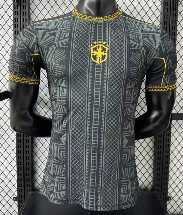 2026-27 Mens Brazil Special Edition black Player version soccer jersey