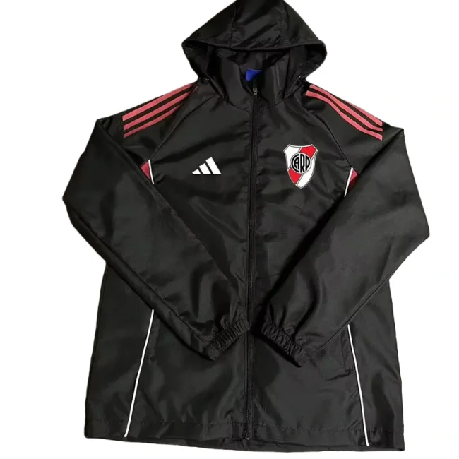 2026-27 River Plate Black Windbreaker