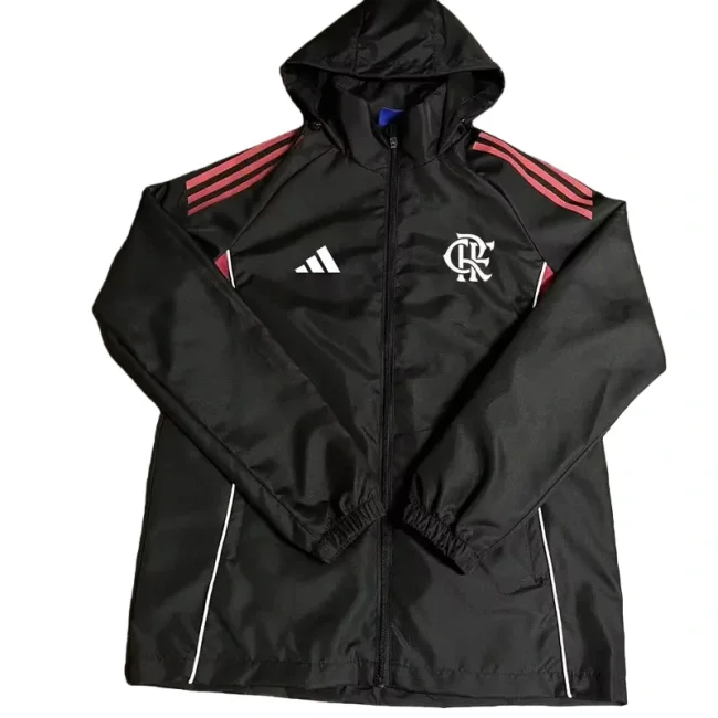 2025-26 Mens Flamengo black windbreaker