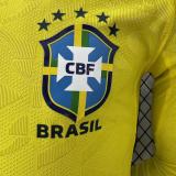 2026-27 Mens Brazil home yellow long sleeves Player version soccer jersey