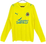 2008-2009 Villarreal Home Retro long sleeve Soccer Jersey