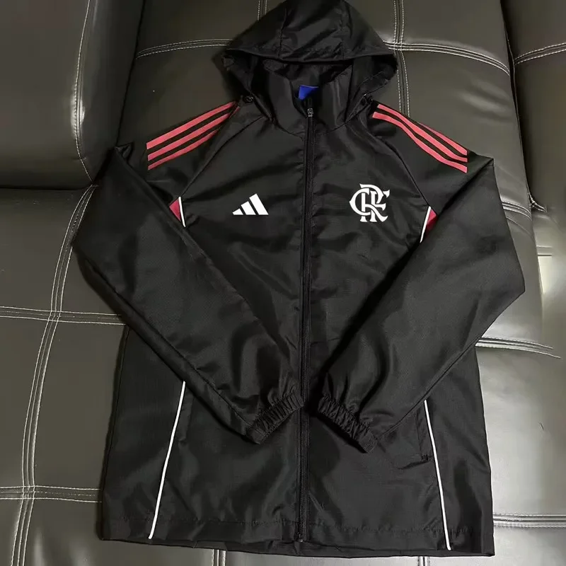 2025-26 Mens Flamengo black windbreaker