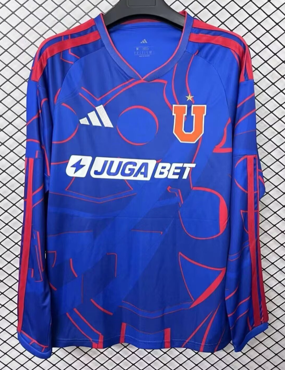 2026-27 Mens Universidad De Chile  Long Sleeve home  Soccer Jersey