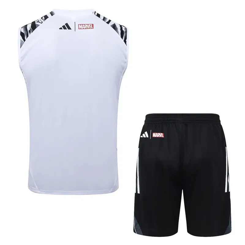 2025-26 Real Madrid White vest Training Short Suit #D25276