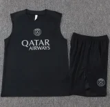 2025-26 PSG Jordan Black vest Training Short Suit #D25278