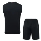 2025-26 PSG Jordan Black vest Training Short Suit #D25278