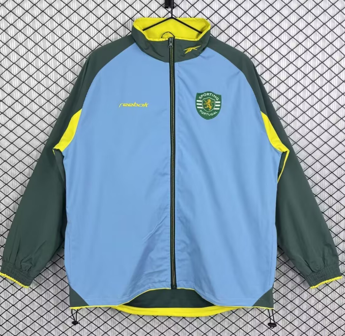 2002-03 Mens Sporting Lisbon retro green windbreaker