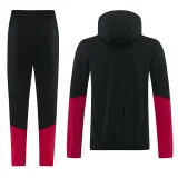 2026-27 Belgium Black Hooded Windbreaker Tracksuit