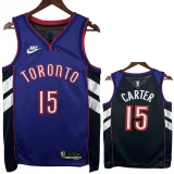24-25 Raptors CARTER #15 Purple Retro Top Quality Hot Pressing NBA Jersey
