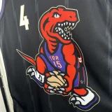 24-25 Raptors BARNES #4 Black City Edition Top Quality Hot Pressing NBA Jersey