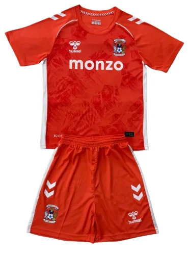 2025-26 Kids Coventry City  away orange Soccer Jersey