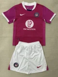 2025-26 Kids Toulouse FC  Away red Soccer Jersey