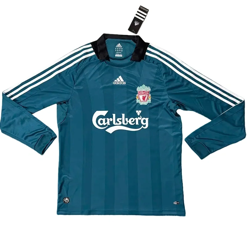 2008-2009 LIV Third Away Long Sleeve Retro Soccer Jersey
