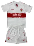 2025-26 Kids Stuttgart home white Soccer Jersey