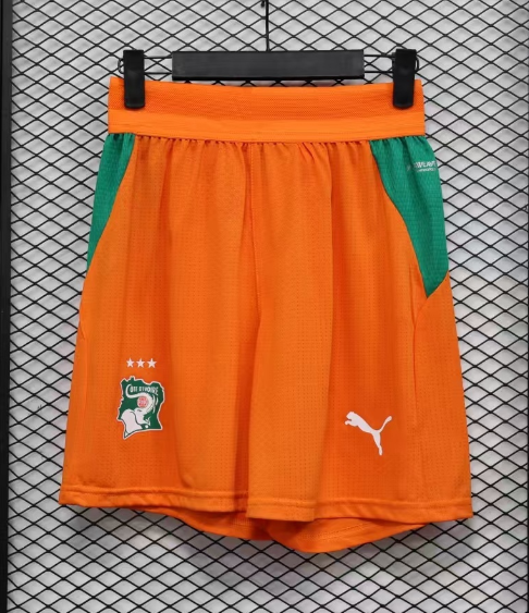 2025-26 Mens Ivory Coast home player Shorts Pants