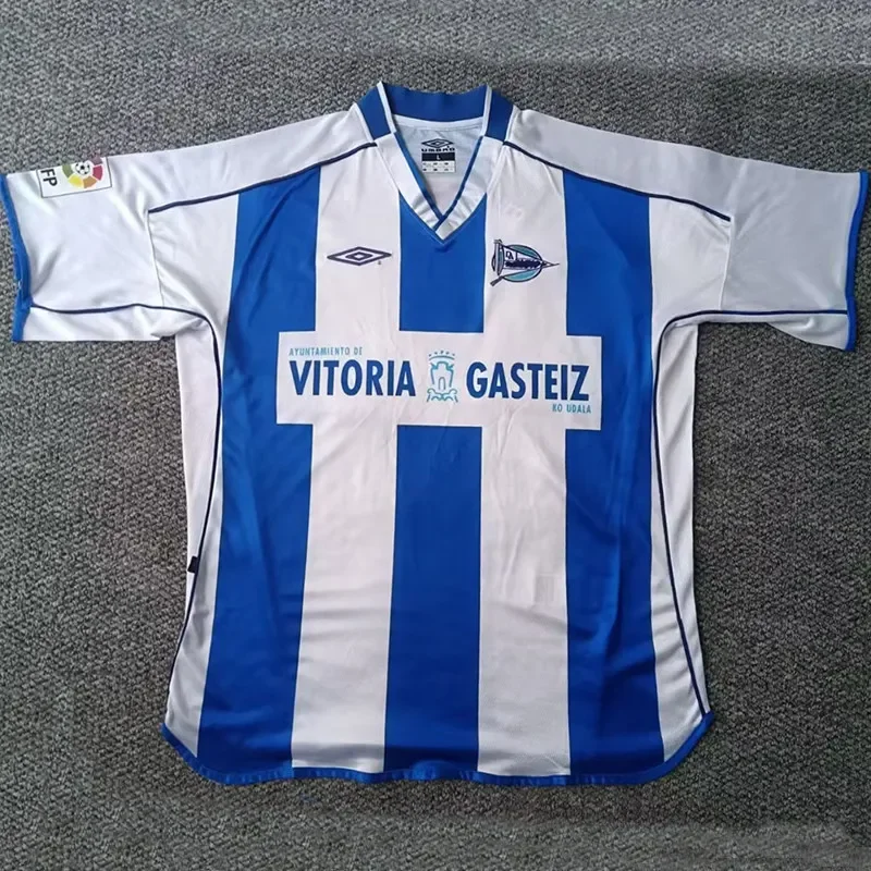 2003-2004 Deportivo Alaves Home Retro Soccer Jersey