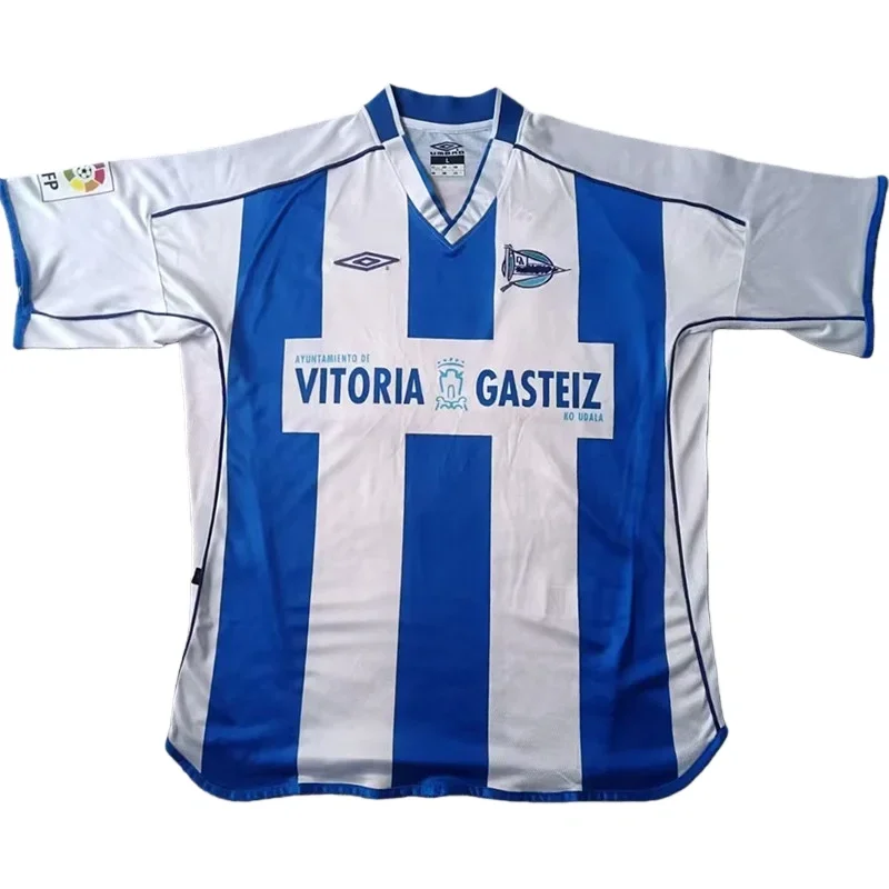 2003-2004 Deportivo Alaves Home Retro Soccer Jersey