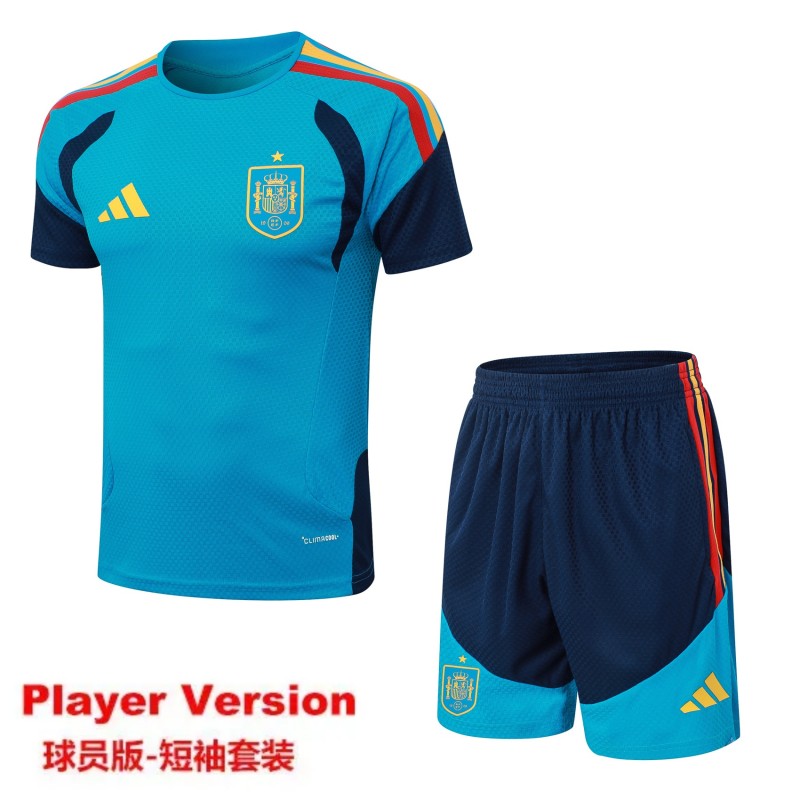 2026-27 Spain light blue Player Version Training Short Suit(球员版)
