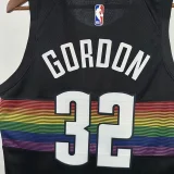25/26 Nuggets GORDDN #32 Black City Edition Top Quality Hot Pressing NBA Jersey