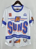 25-26 Suns White MN Retro Edition Short Shirts