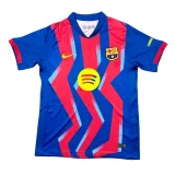 2025-26 Mens Barcelona Fourth away red blue  Soccer Jersey