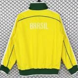 2010-2011 Brazil Yellow Retro Windbreaker