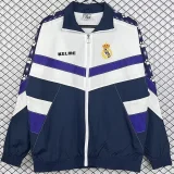 1994-1997  Real Madrid White Black Retro Windbreaker