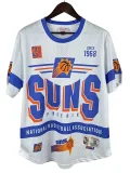 25-26 Suns White MN Retro Edition Short Shirts