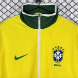 2010-2011 Brazil Yellow Retro Windbreaker